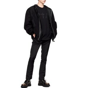 Men’s RtA Zico Black Faille Pants 38